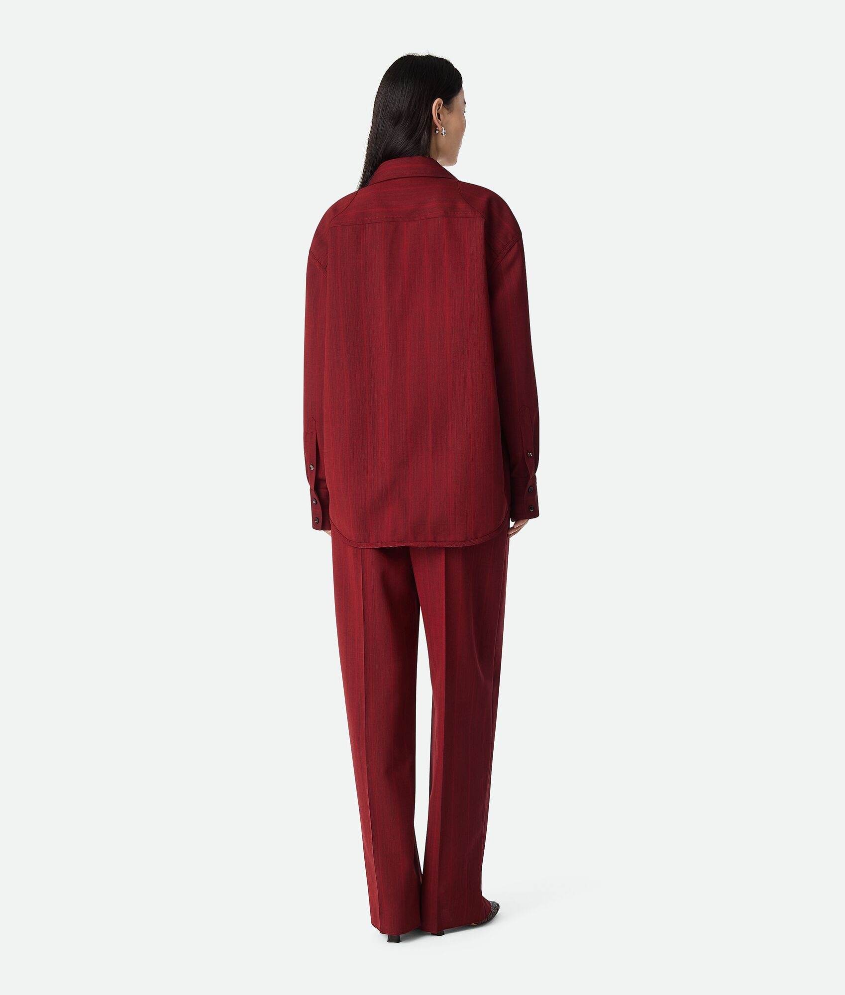 Wool Subtle Stripe Shirt - 3