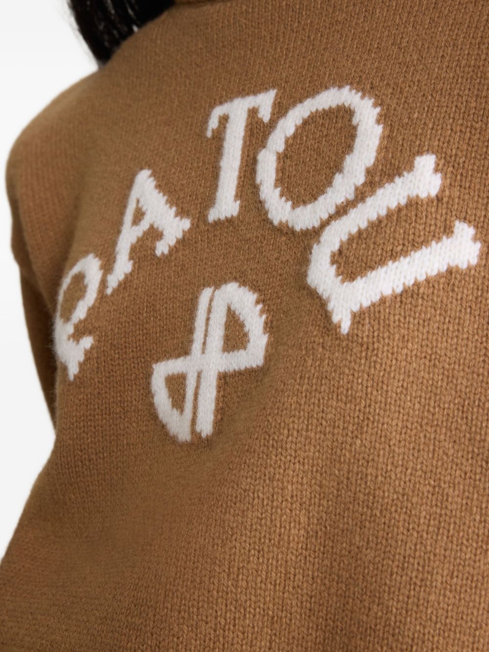 intarsia-logo jumper - 5