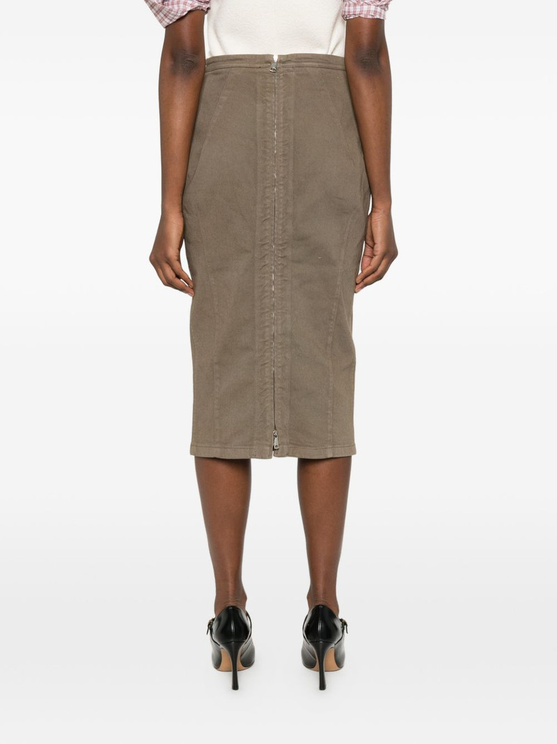 zip-fastening midi skirt 4