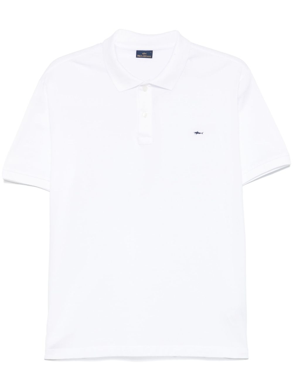 logo-patch polo shirt - 1