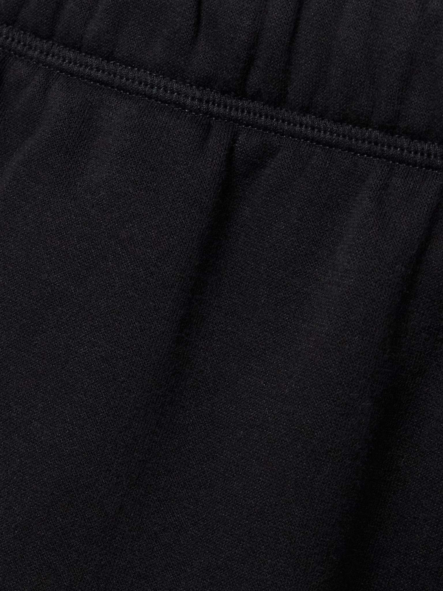 Classic Cotton-Blend Jersey Straight-Leg Pants - Onyx Black - 5