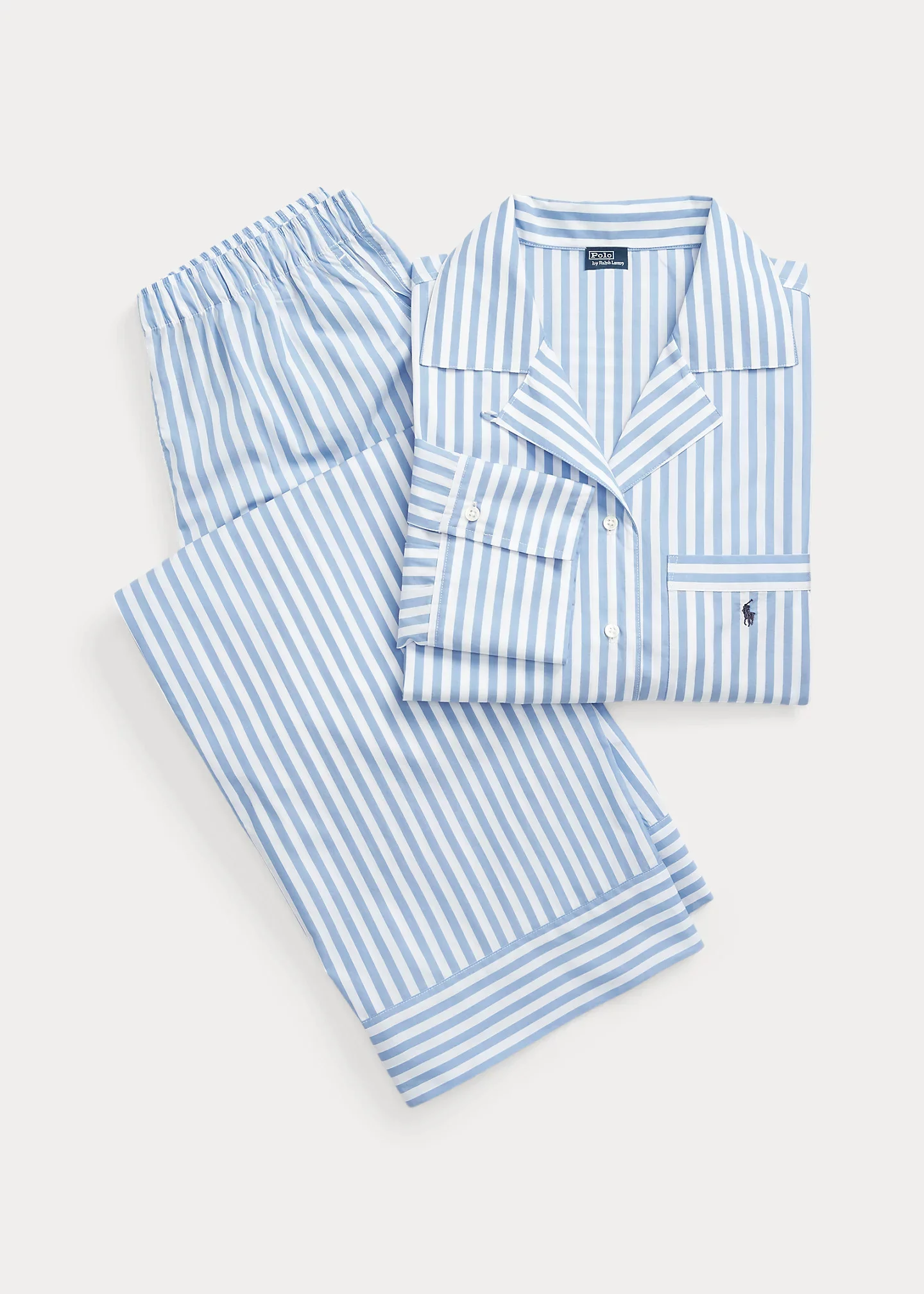 Long-Sleeve Poplin Pajama Set - 1