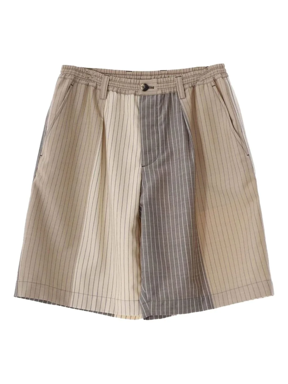 striped bermuda shorts - 1