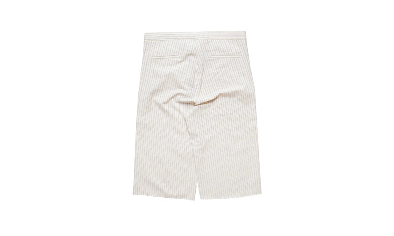 MM6 Maison Margiela Pinstripe Drawstring Shorts "Beige" outlook