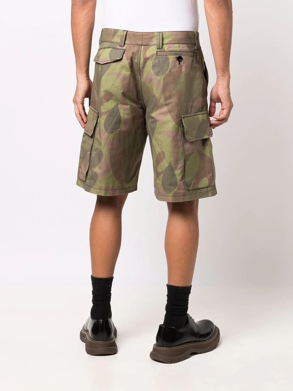 camouflage-print cargo shorts - 4