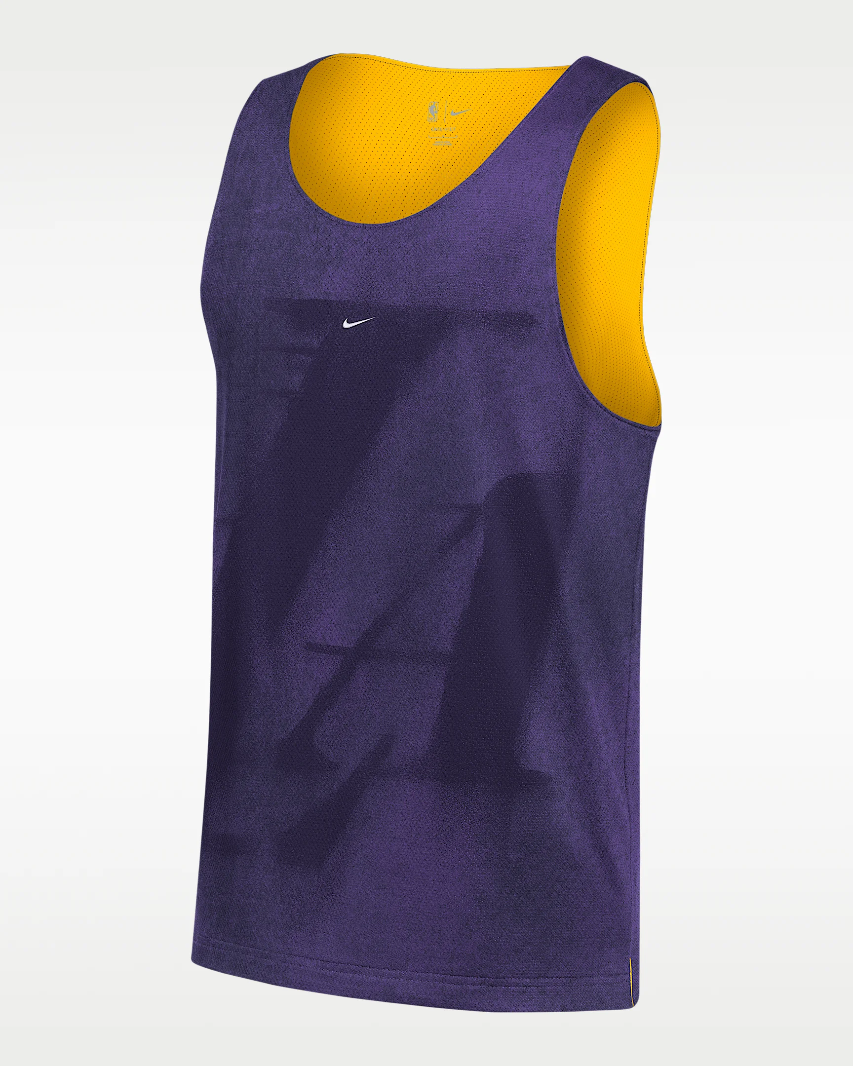 Los Angeles Lakers Standard Issue Nike Men's Mesh Basketball Jersey - 1