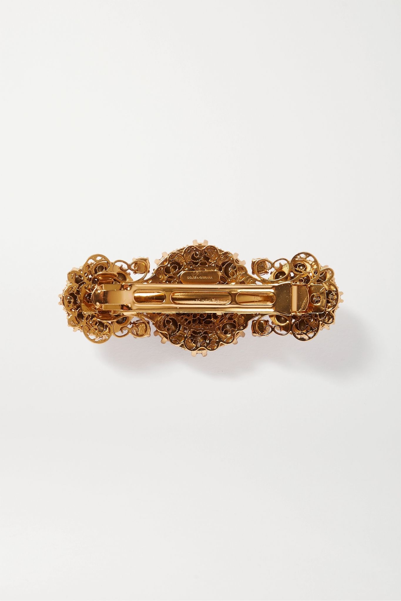 Gold-tone crystal hair clip  - 3