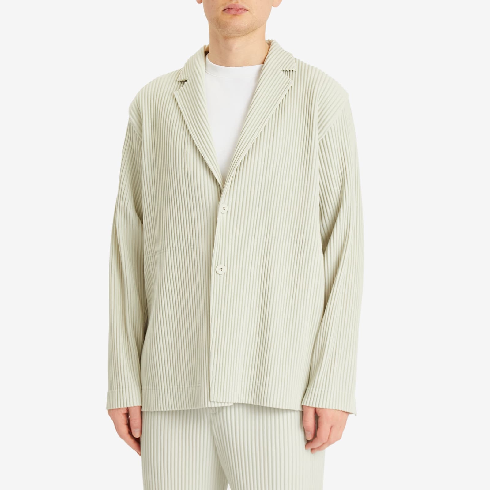Homme Plissé Issey Miyake Pleated Single Breasted Blazer - 2