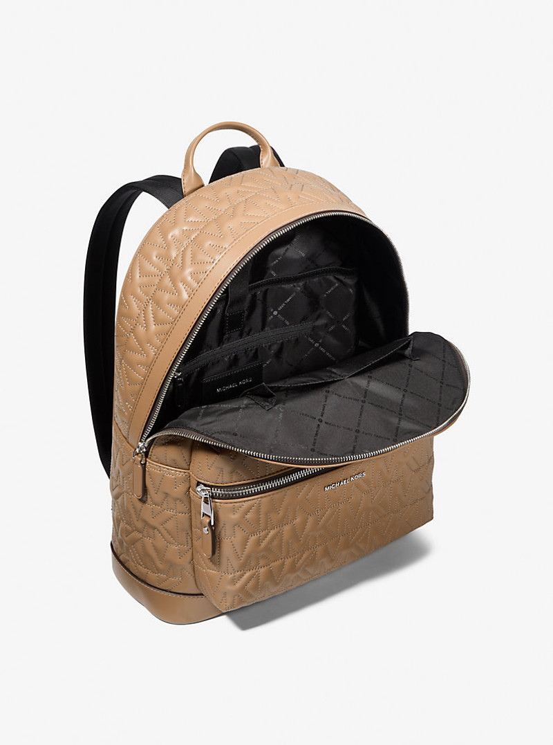 MICHAEL KORS Hudson Medium Logo Embossed Dome Backpack outlook