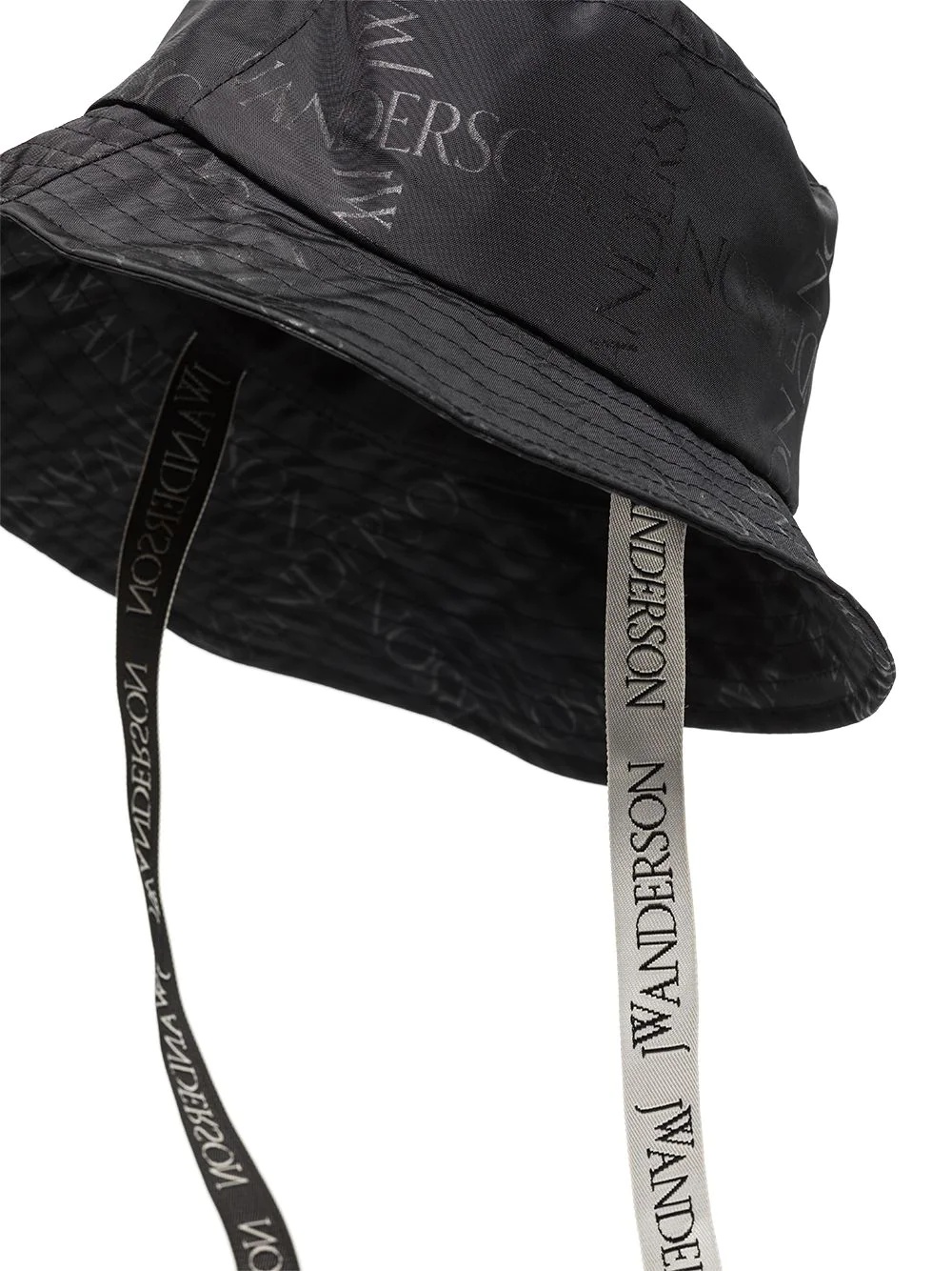 asymmetric logo-print bucket hat - 5