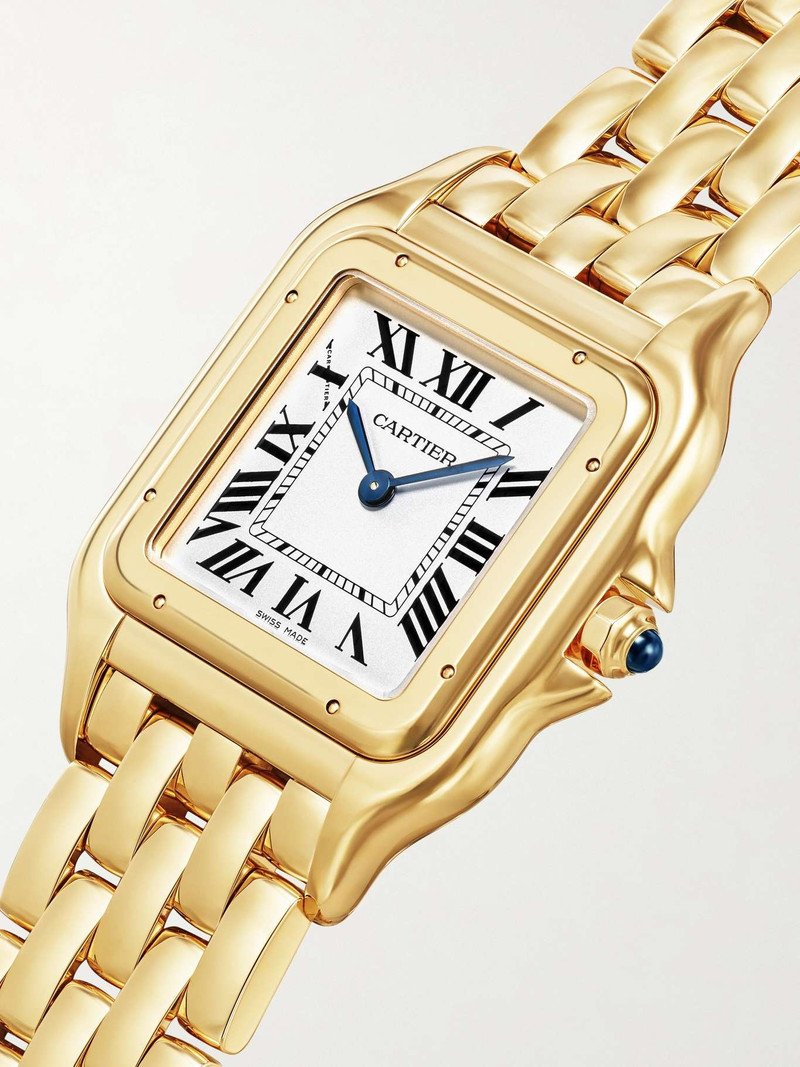 Panthère de Cartier Medium 31mm 18-karat gold watch White 3
