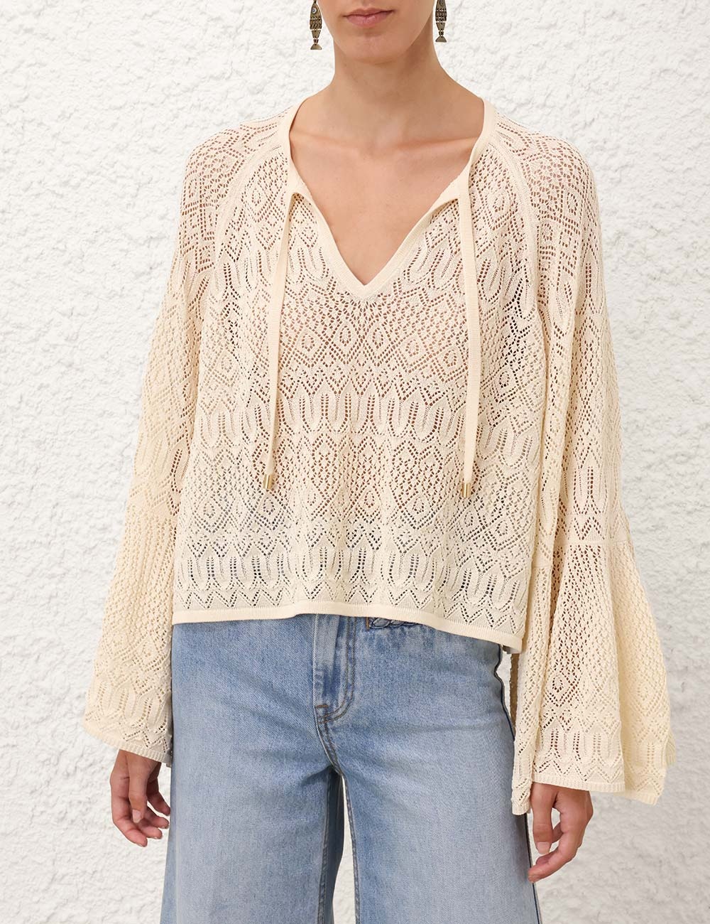COCO POINTELLE LACE TOP - 2