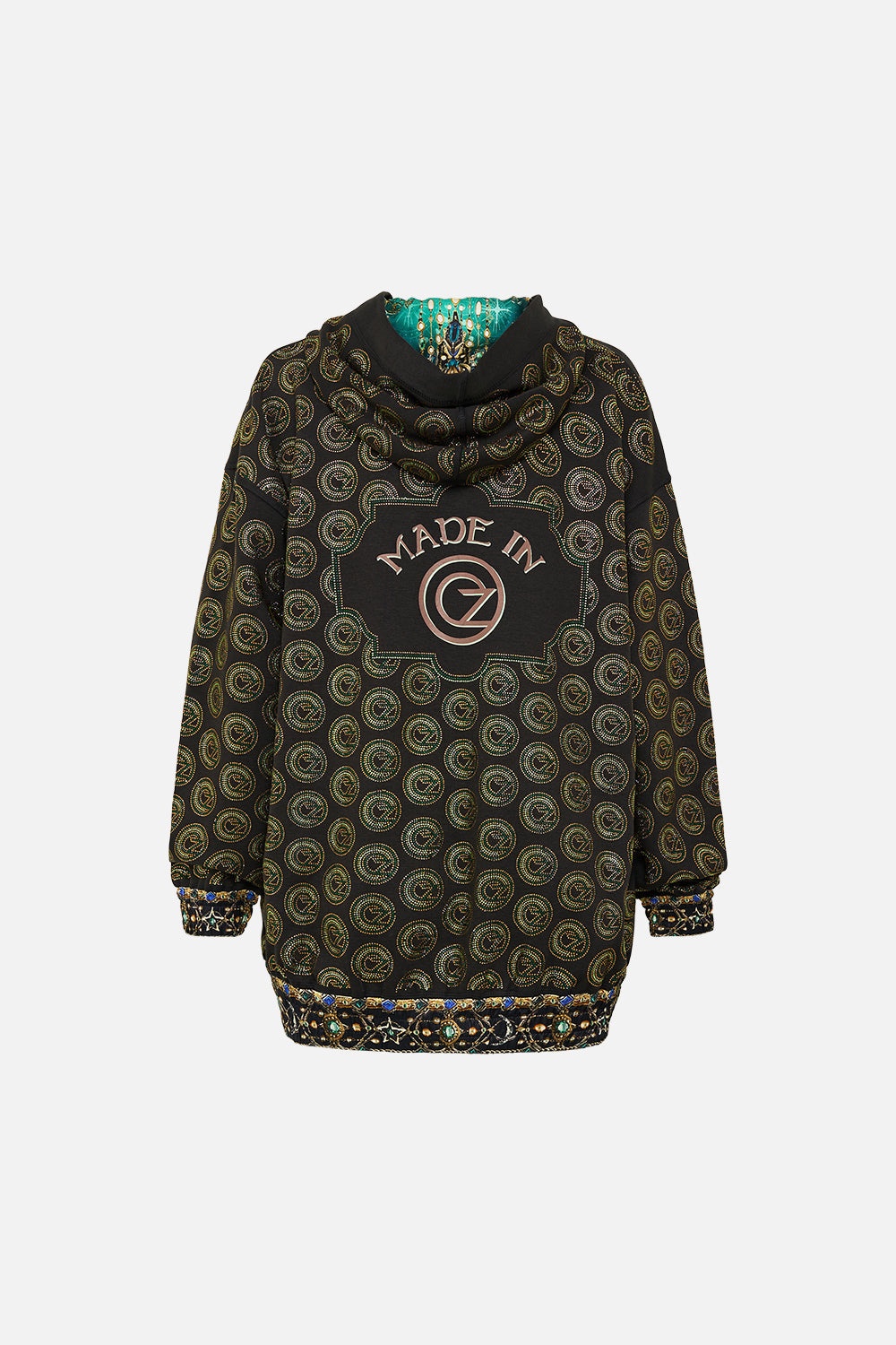 SILK BAND OVERSIZED HOODIE WITH POCKETS - 7