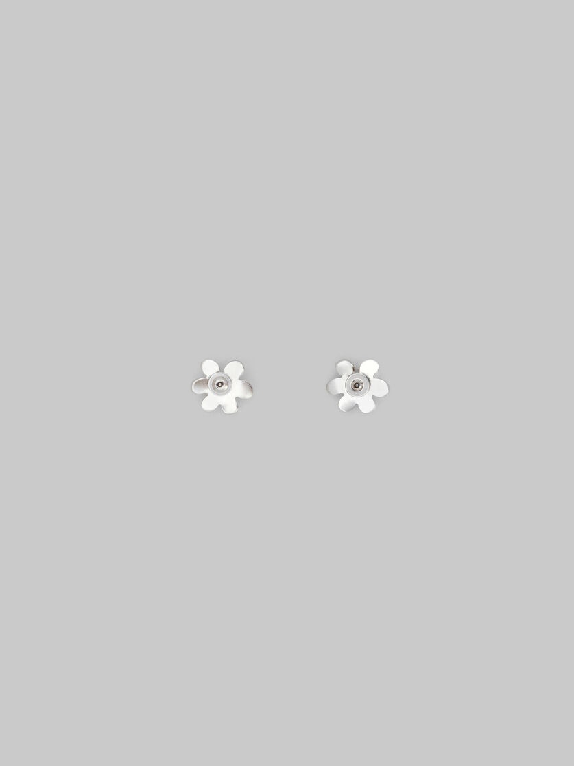 DAISY STUD EARRINGS WITH PAVÉ RHINESTONES - 3