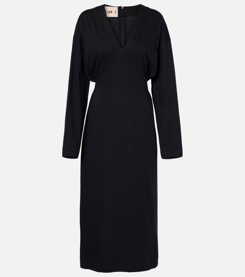 Cotton midi dress - 1
