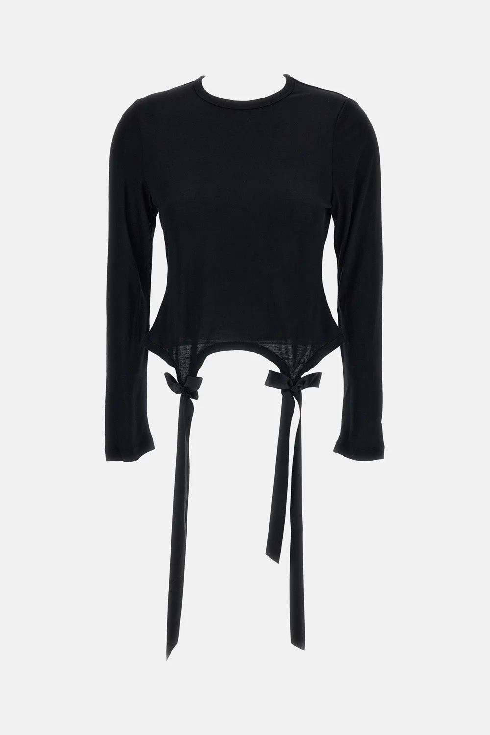 Simone Rocha Women Bow Tail Easy Long Sleeve T-Shirt - 1