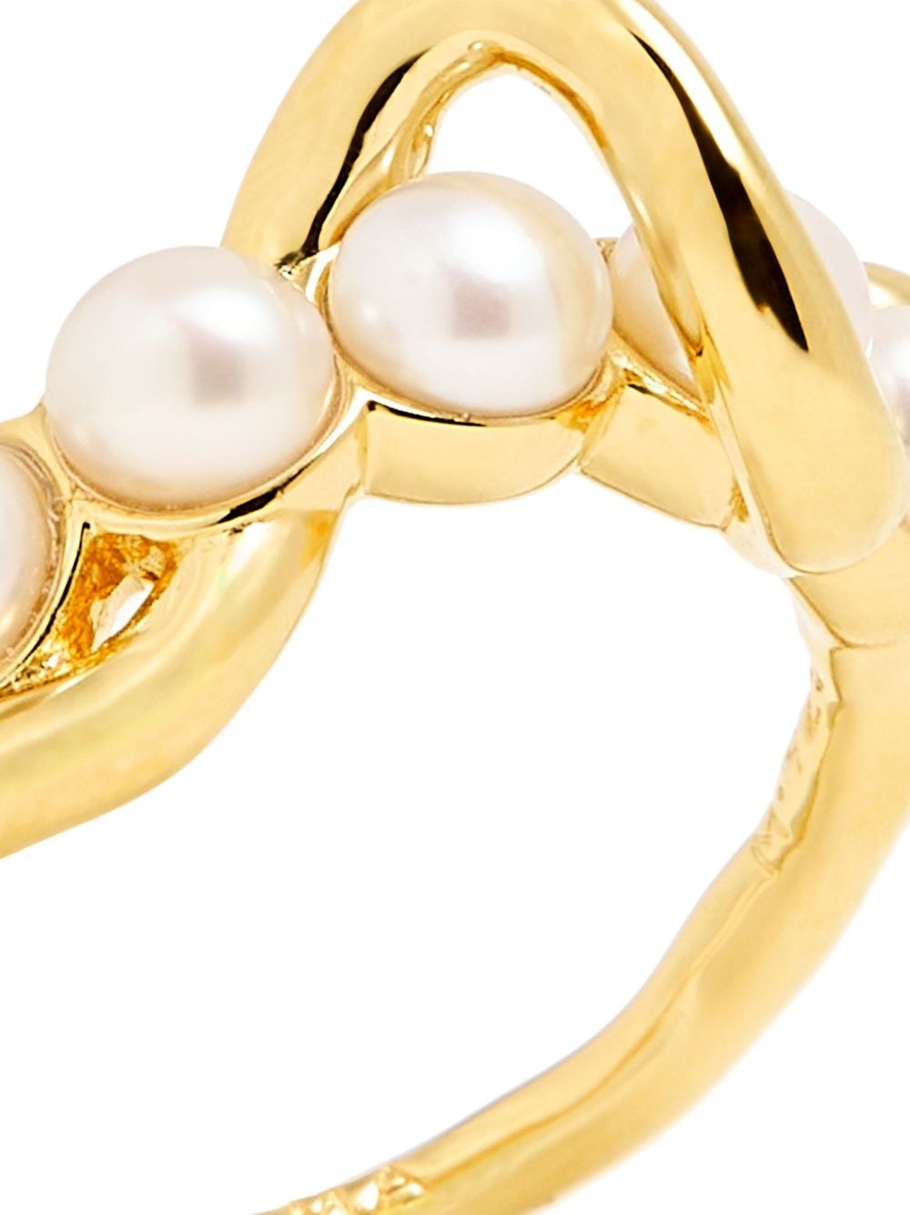 faux pearl ring - 3