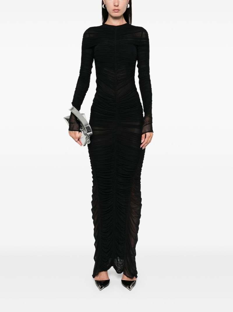 MUGLER ruched maxi dress outlook
