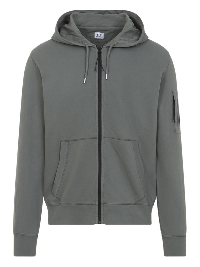 zip-up hooded hoodie 1