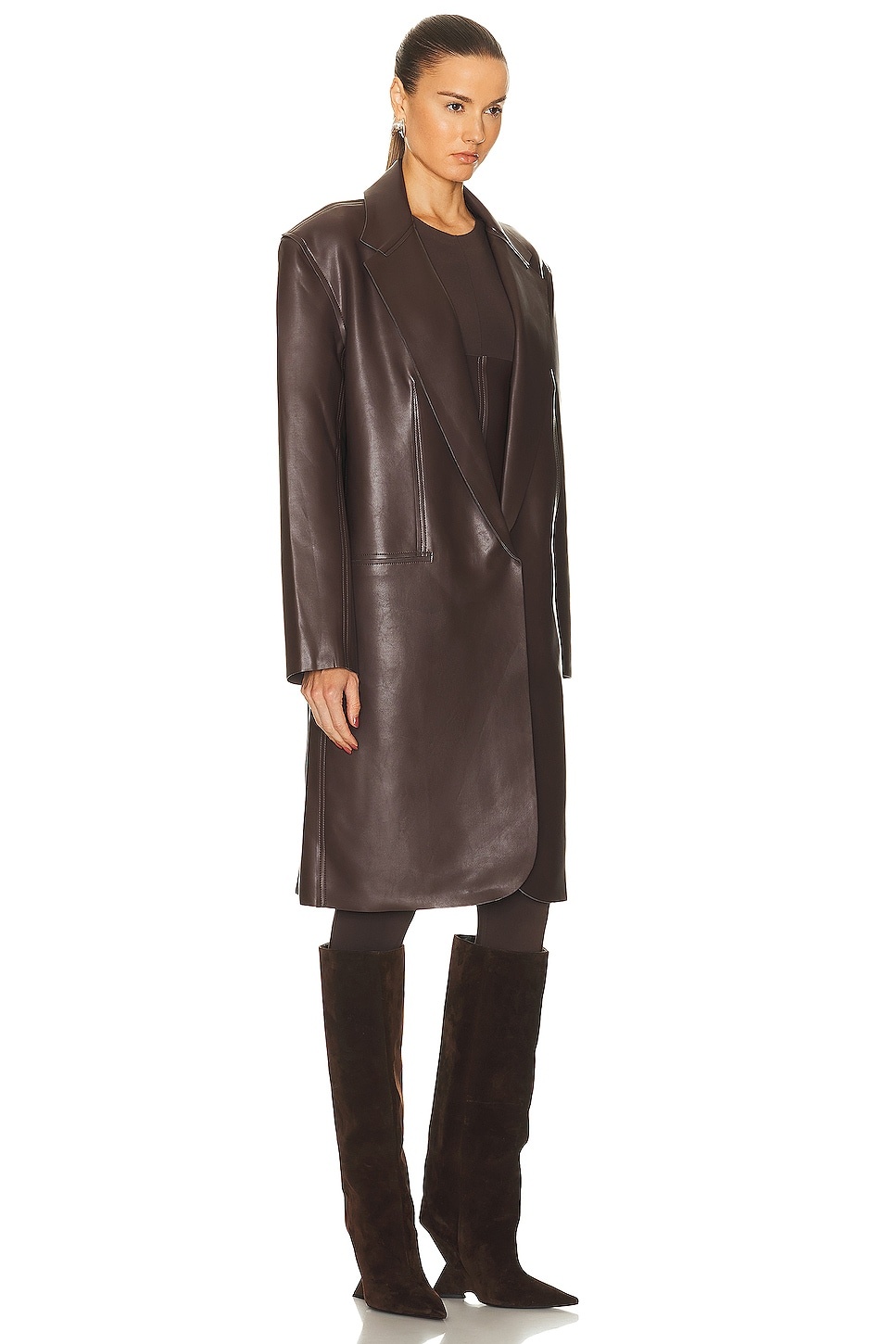Oversized Single Breasted Jacket - 3