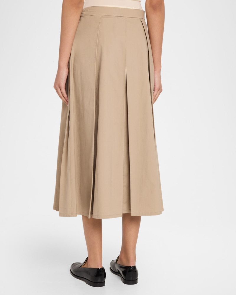 Eagle Club Poplin Pleated Midi Skirt 3