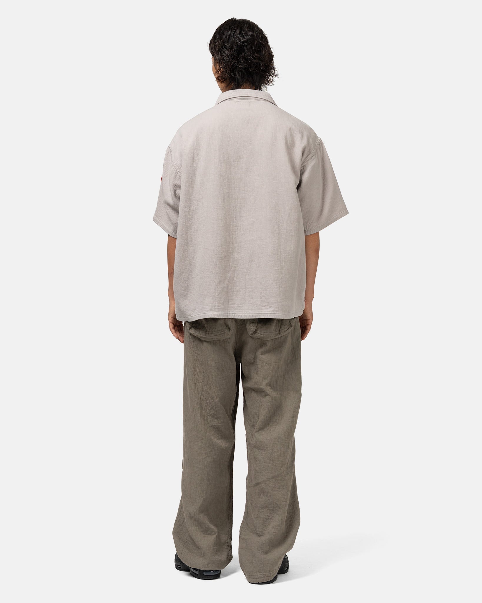 Soft Cw Short Sleeve Open Shirt Grey - 3