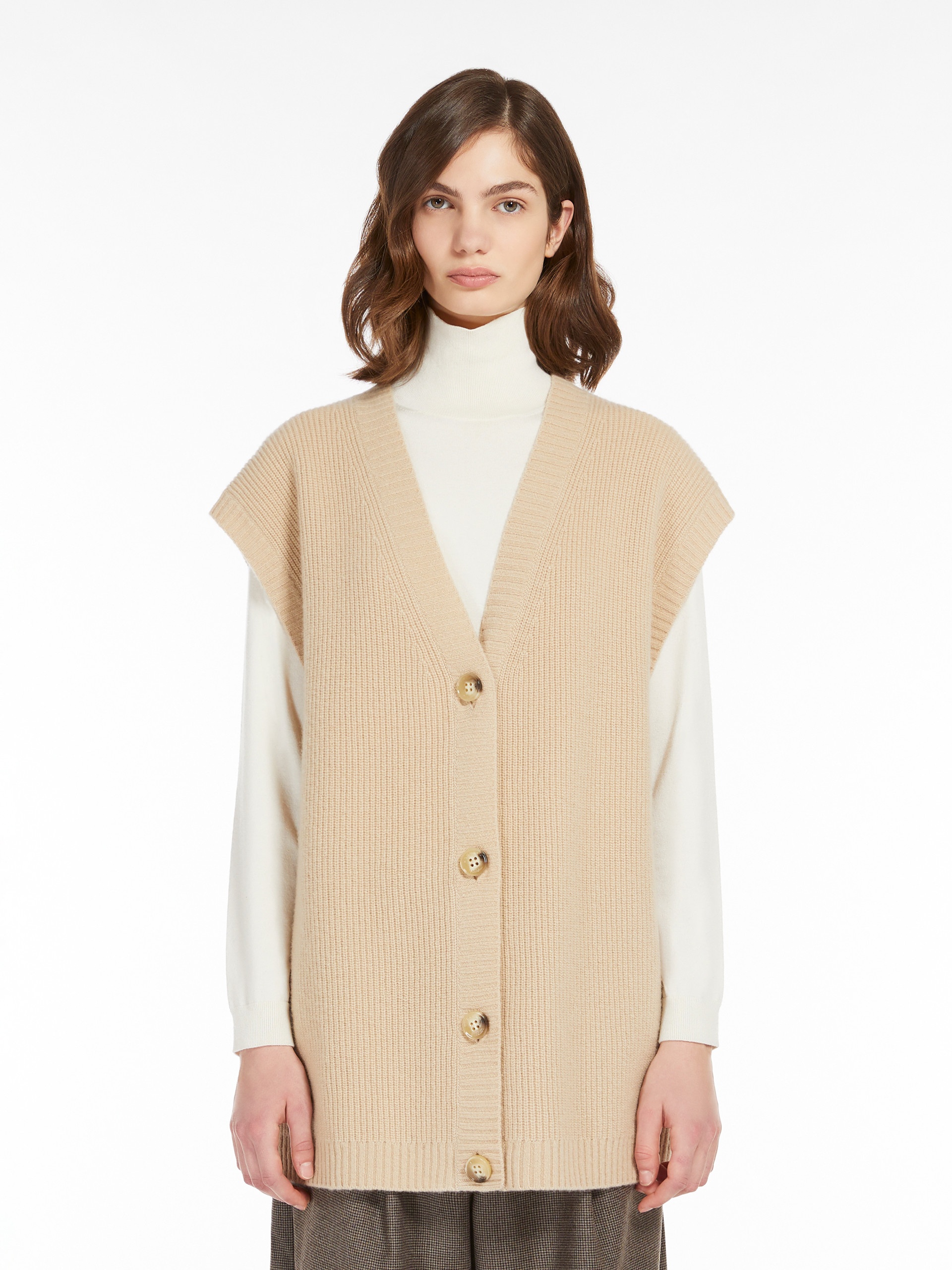 PESCO Wool knit fabric gilet - 3