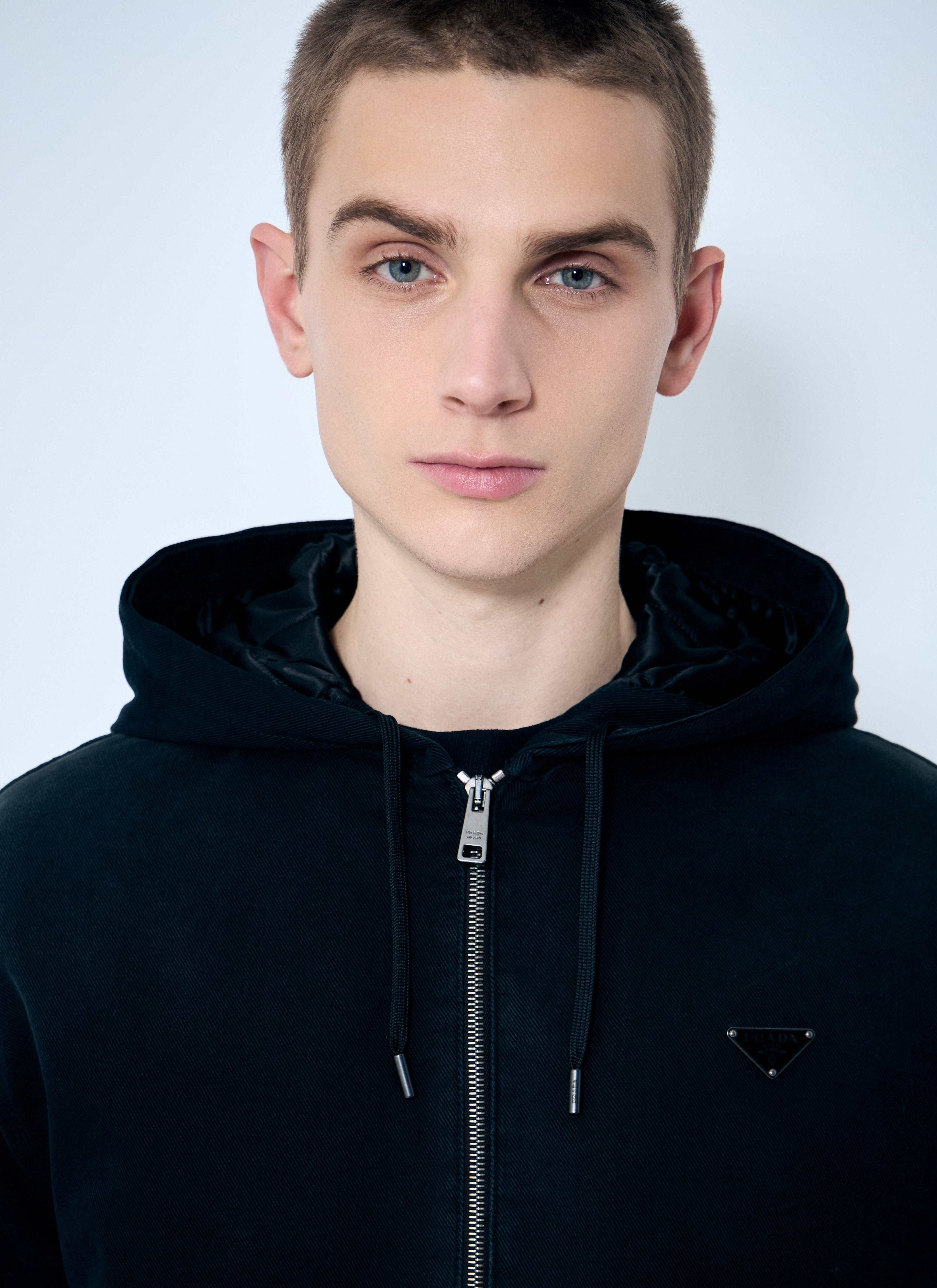 Prada Men Denim Hooded Jacket - 5