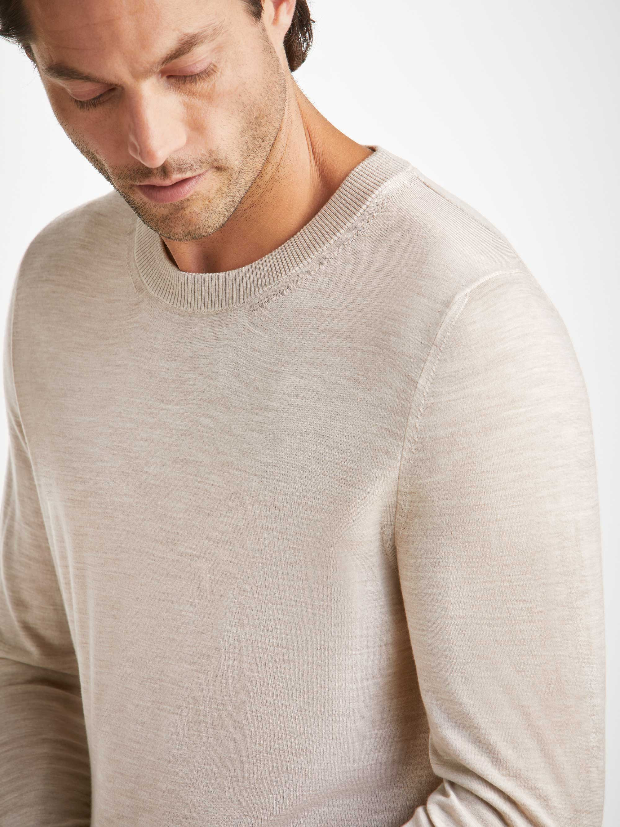 Men's Sweater Orson Merino Wool Oat - 5