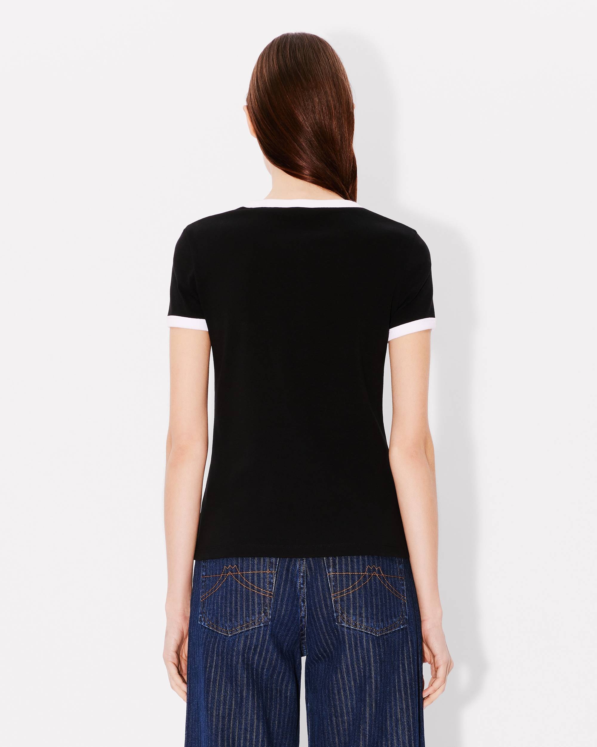 KENZO 'Boke Flower 2.0' embroidered rib T-shirt | REVERSIBLE