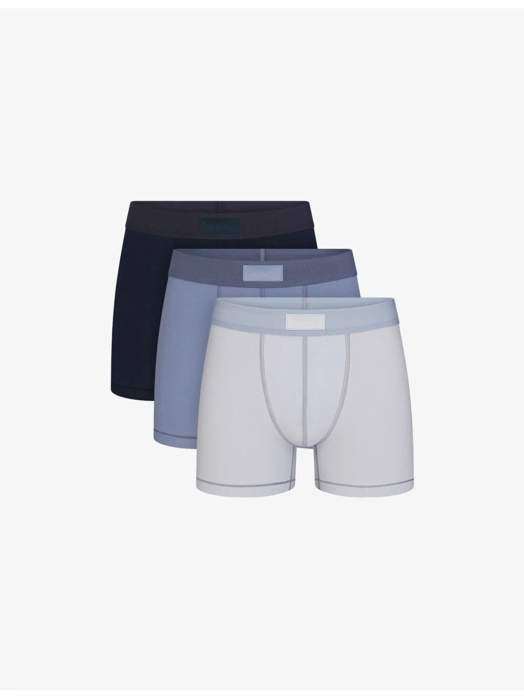 SKIMS Cotton Logo Pack of Three 3-inch Cotton-Jersey Boxer Briefs - 1