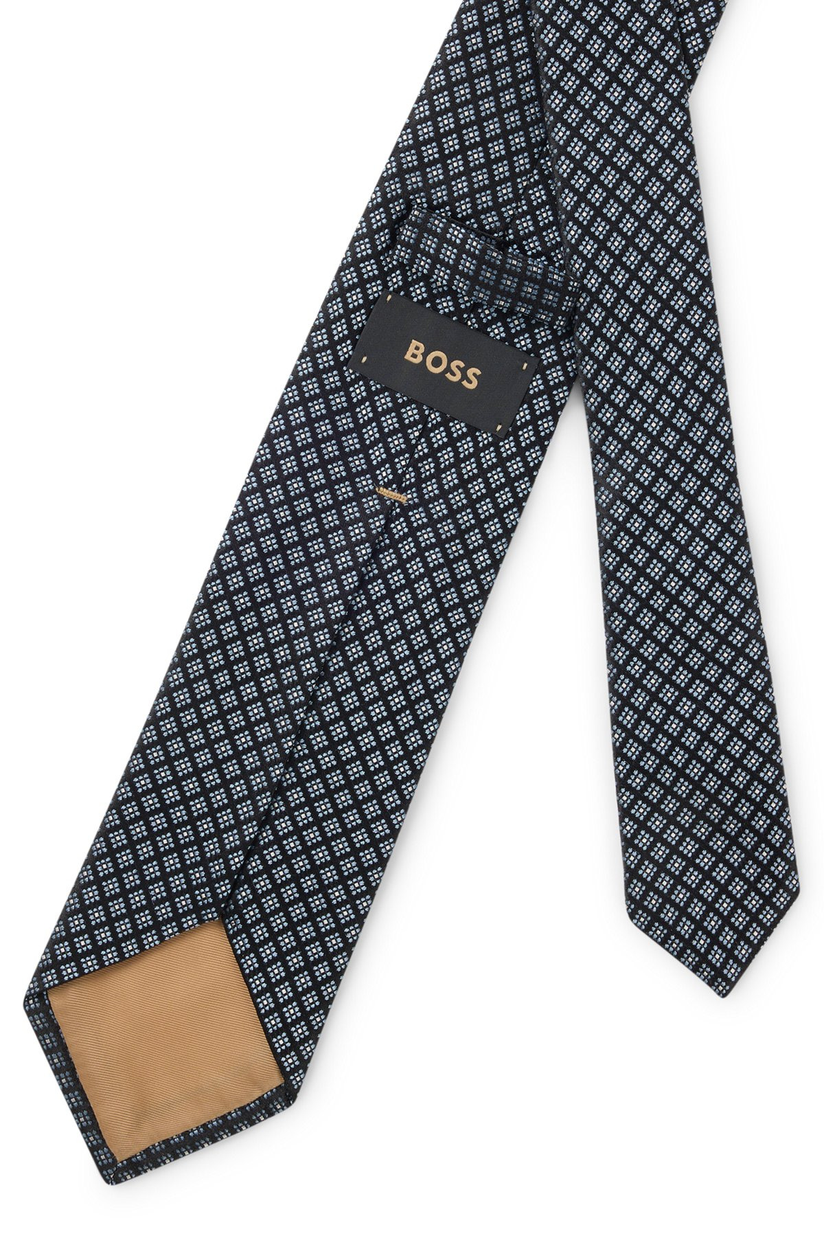 JACQUARD-PATTERN TIE IN ITALIAN-MADE SILK - 5