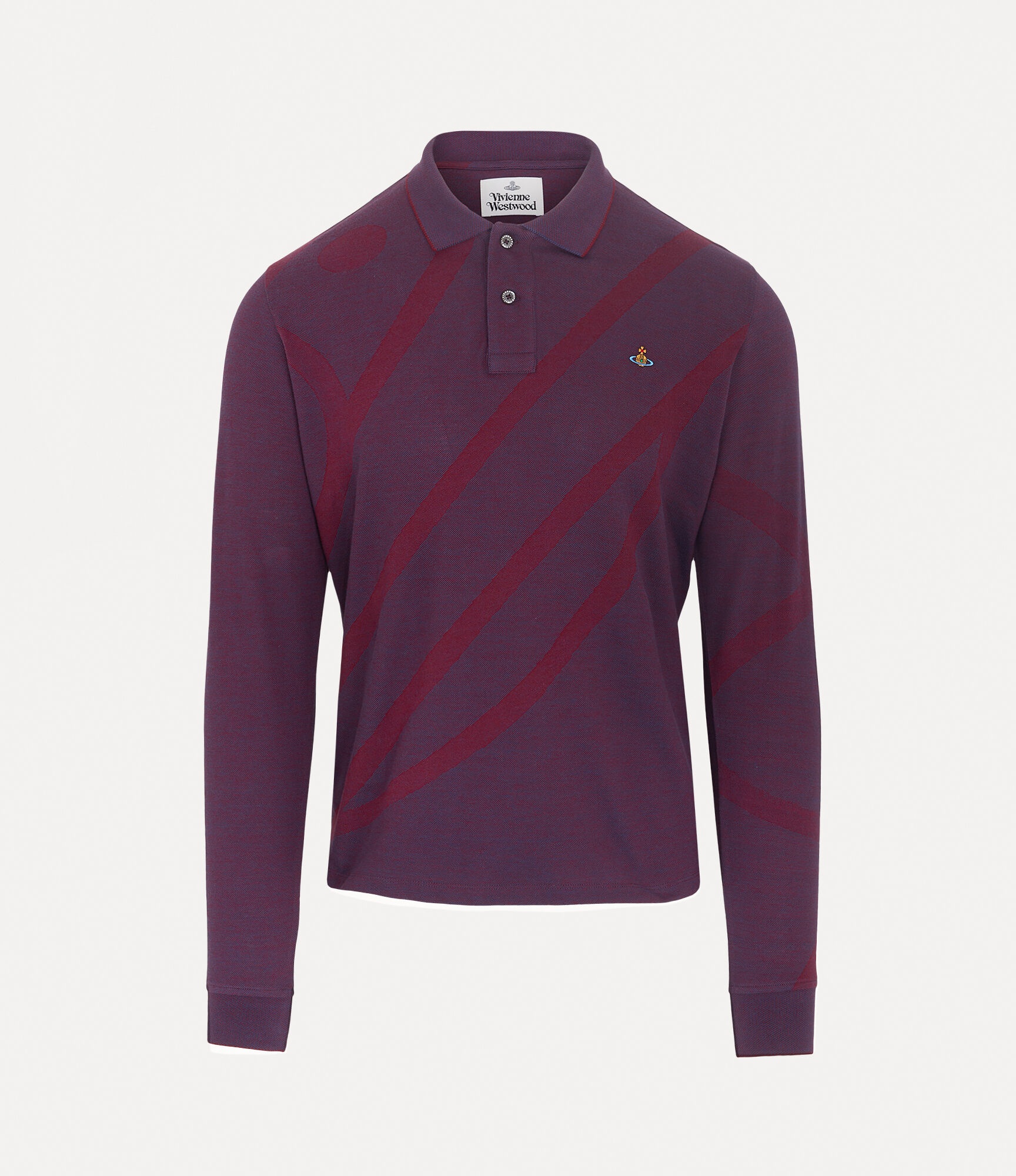 LONG SLEEVE POLO TOP - 1