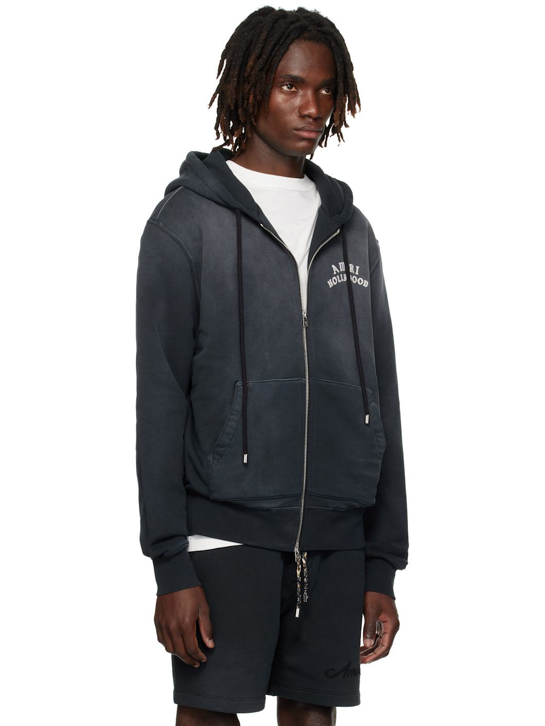 Black 'AMIRI Hollywood' Zip Hoodie - 2