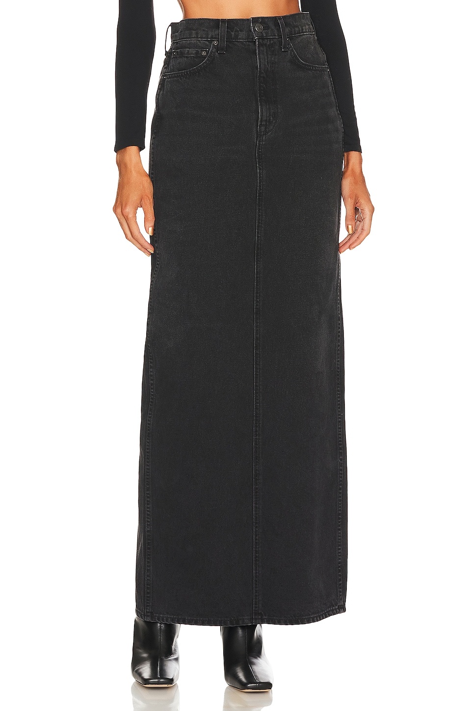 Amara Maxi Pencil Skirt with Back Slit - 1