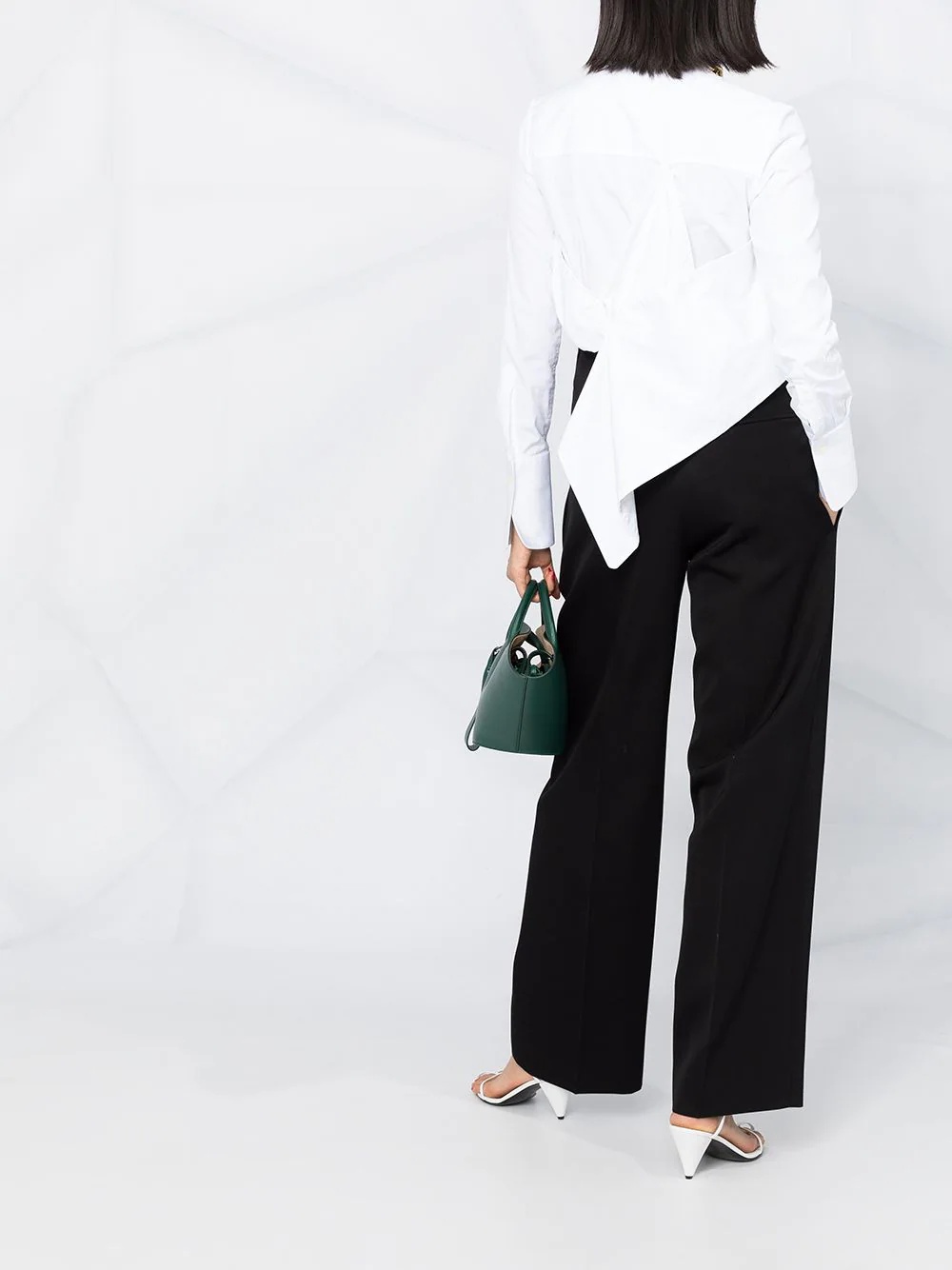 wide-leg tailored trousers - 4