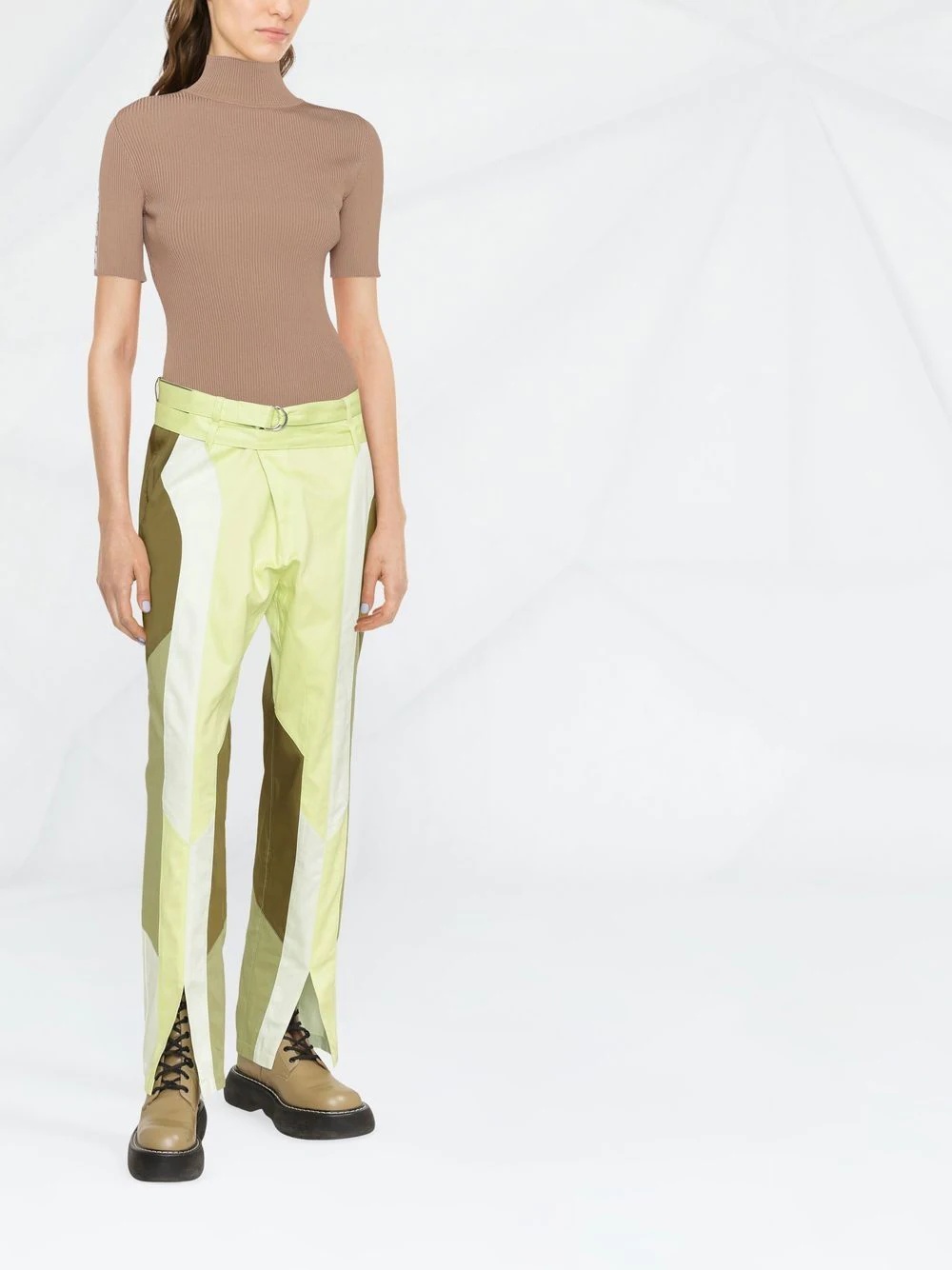 Daintree straight-leg panelled trousers - 2