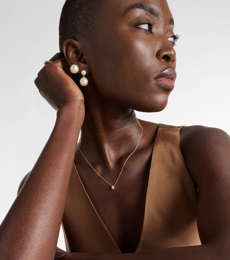 SOPHIE BILLE BRAHE Sky Simple 18kt gold necklace with diamond outlook