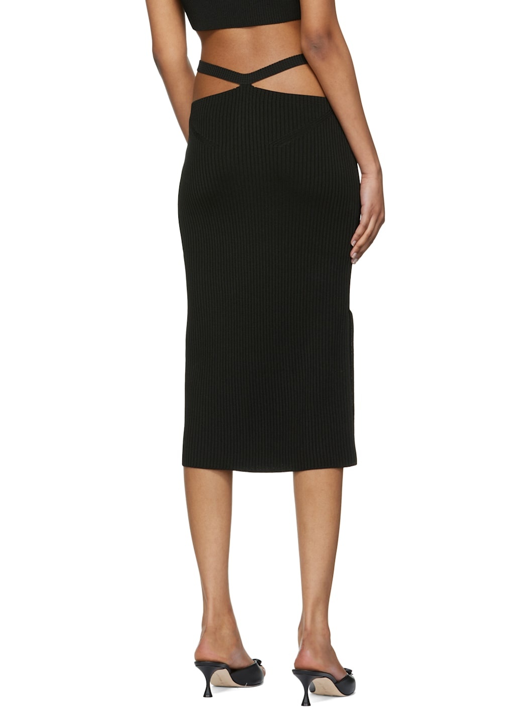 Black Alizee Midi Skirt - 3