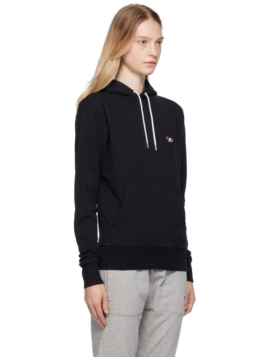 Black Tricolor Fox Hoodie - 2