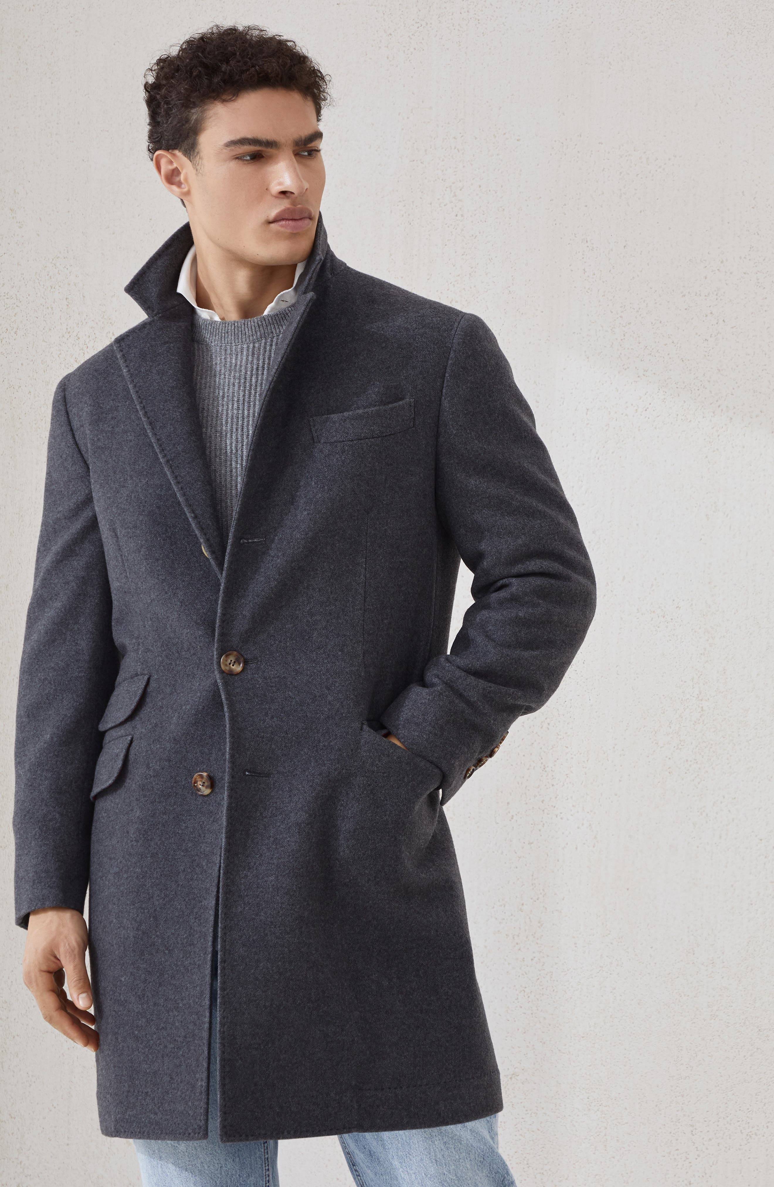 Brunello Cucinelli Water-resistant coat in Lead at Nordstrom - 2