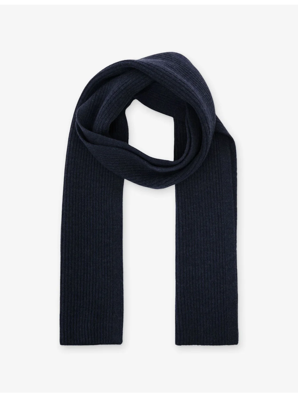 Chesterfield Ribbed Merino-Wool Scarf - 1
