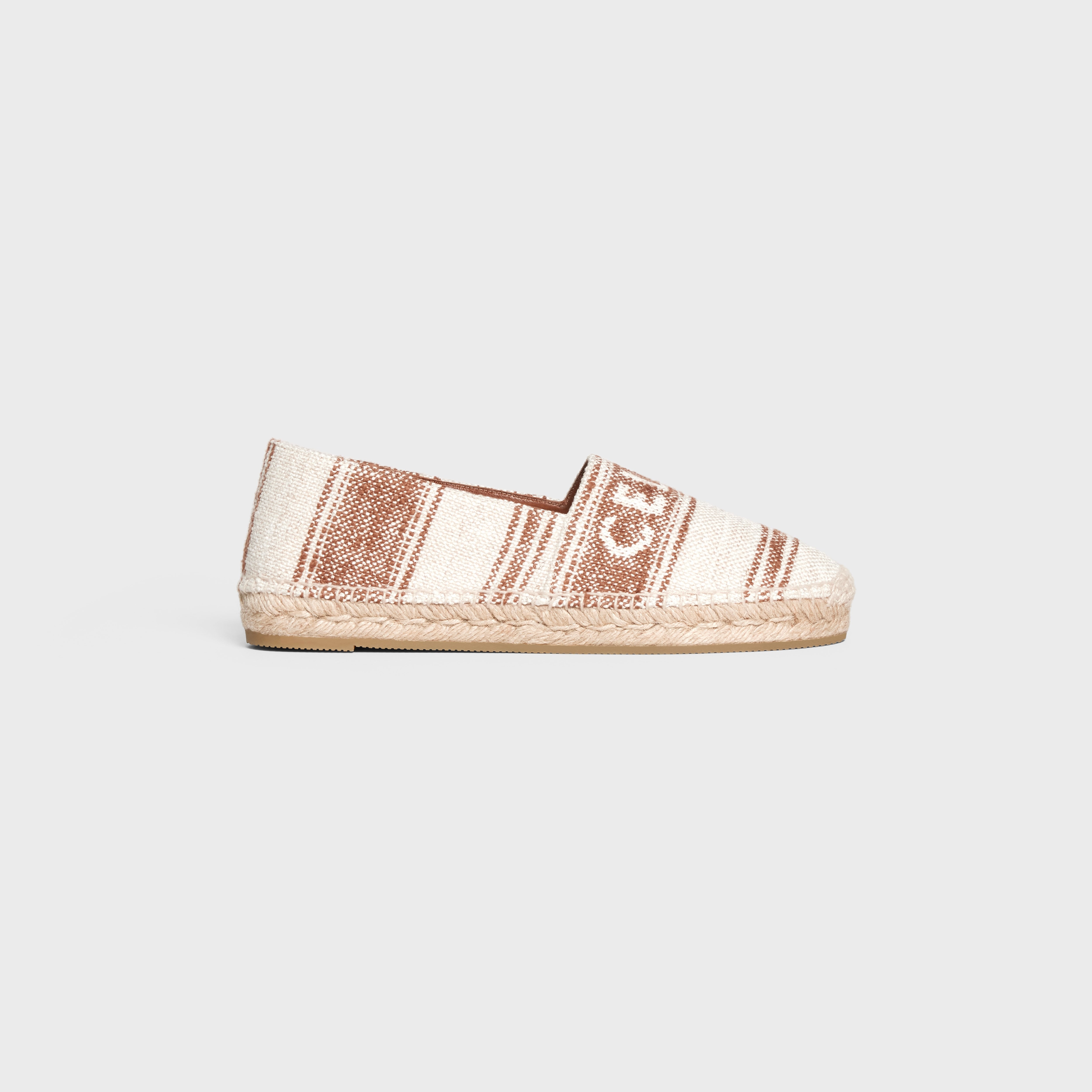 FLAT ESPADRILLE WITH CELINE SIGNATURE in CANVAS - 1