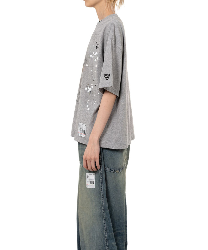 Cat Printed Embellished Distressed T-Shirt 15
