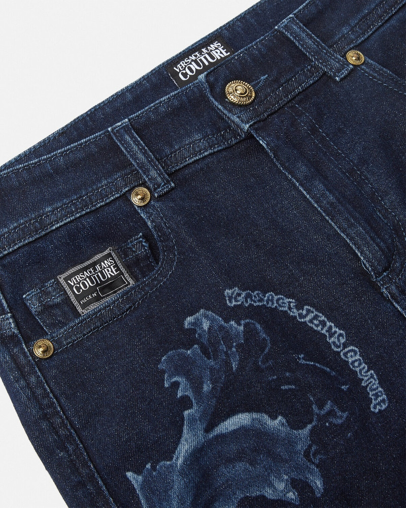 VERSACE JEANS COUTURE Outline Barocco Skinny Jeans outlook