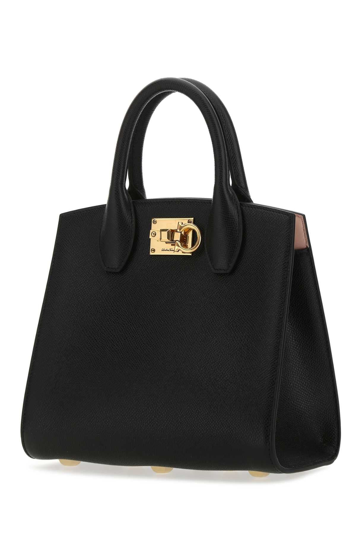 Salvatore Ferragamo Women Black Leather The Studio Handbag - 2