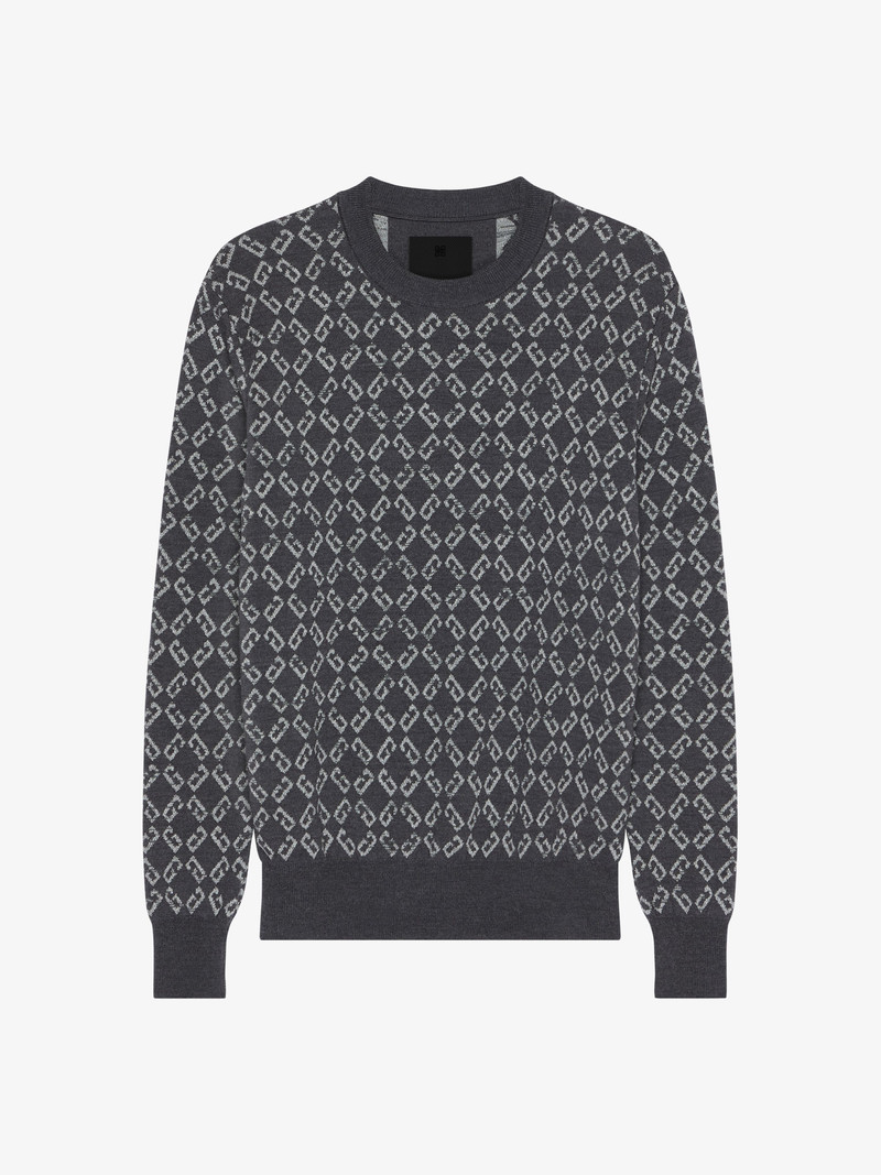 SWEATER IN MONOGRAM 72 JACQUARD 1