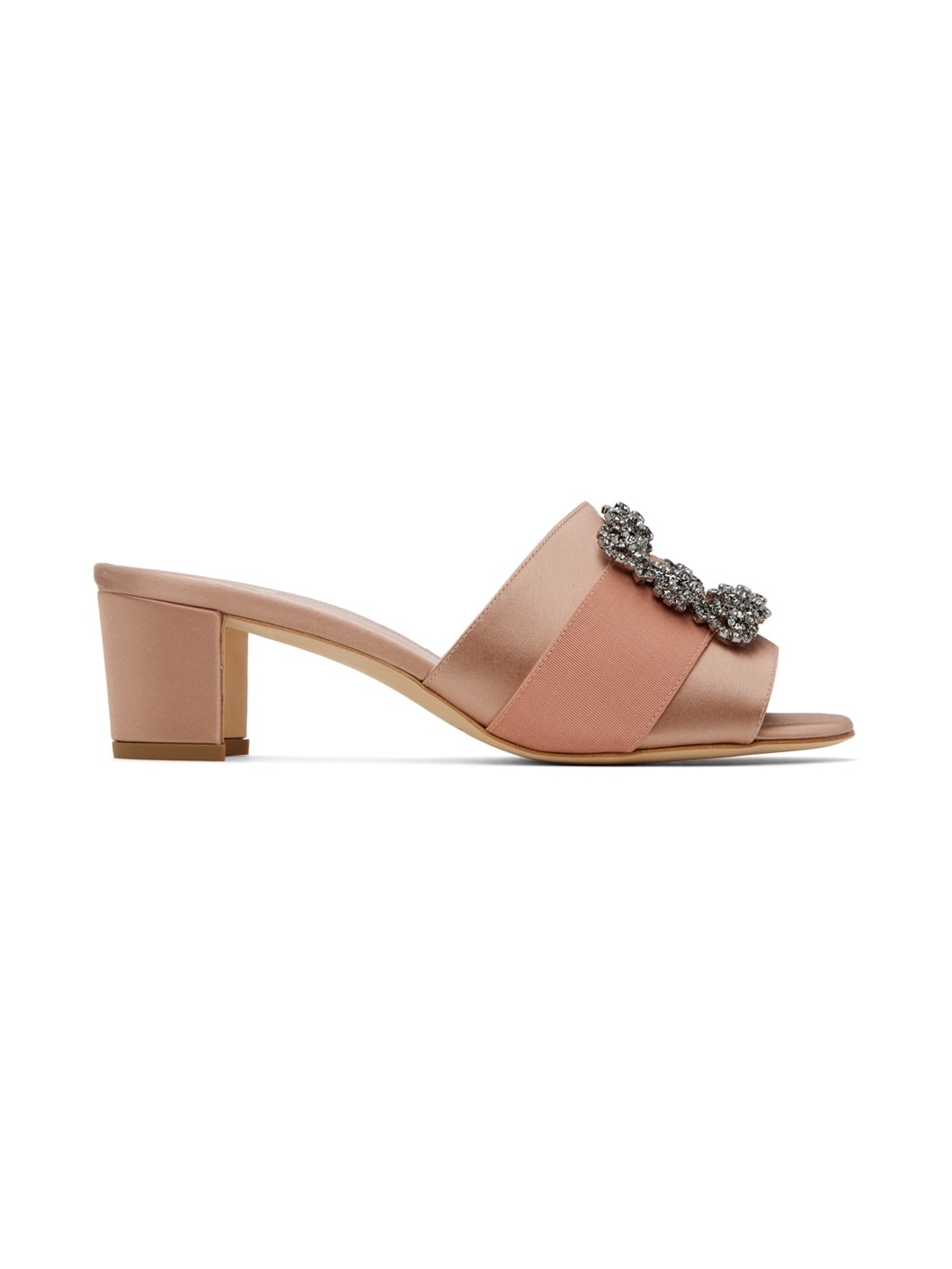 Manolo Blahnik Beige Martanew Mules | REVERSIBLE