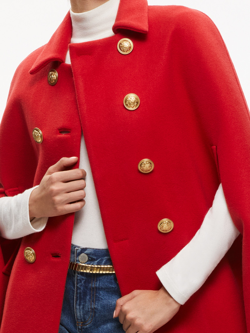 REYNALDA DOUBLE BREASTED CAPE 4