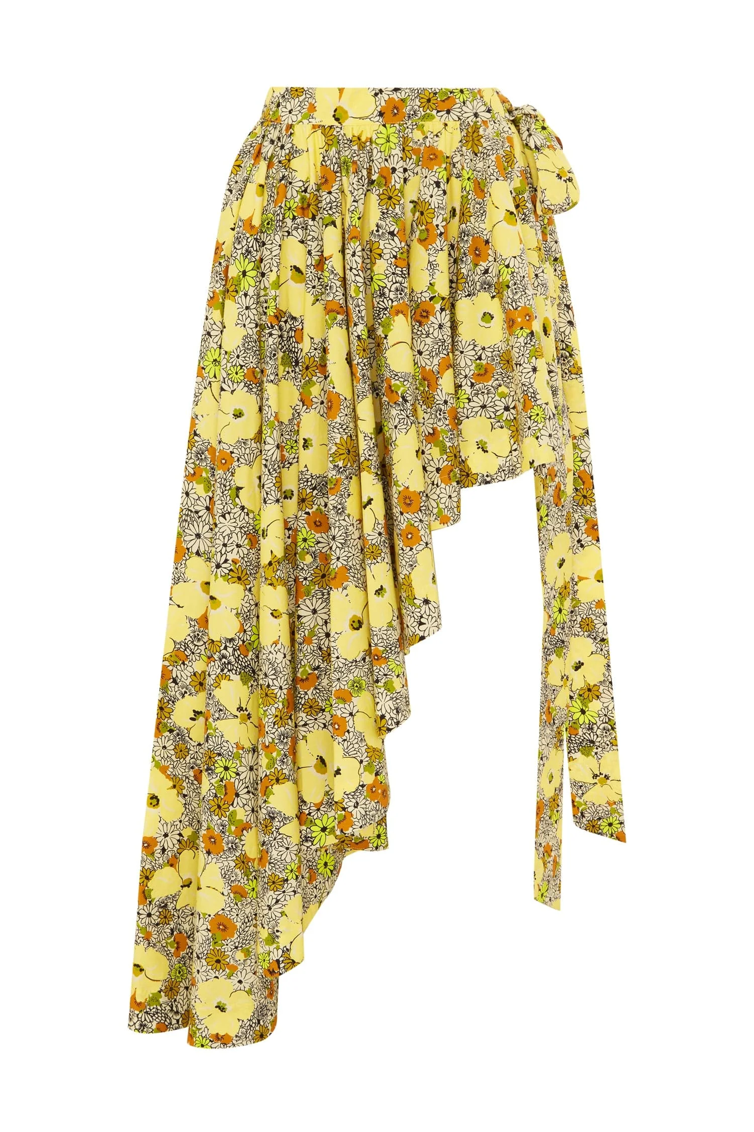 Orange Blossom Asymmetric Skirt - 1